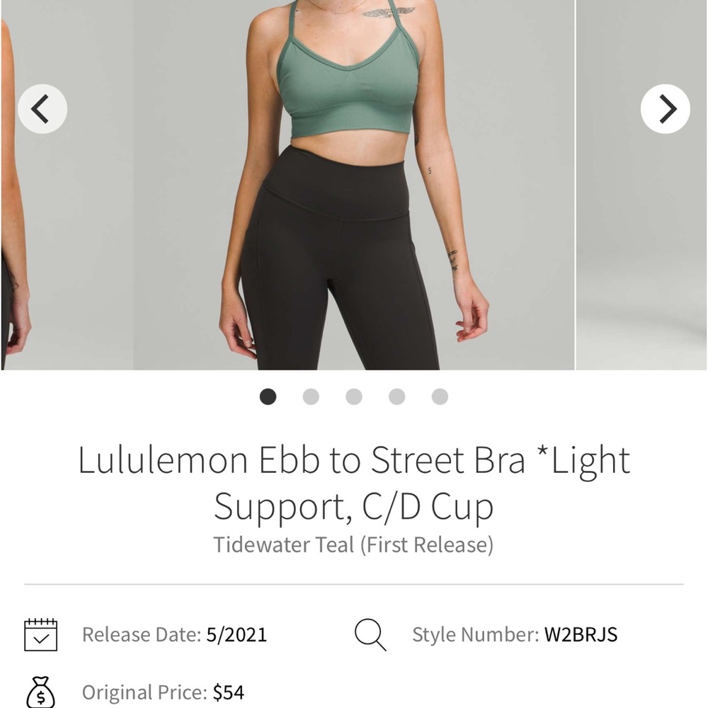 Lululemon Ebb to Street Bra